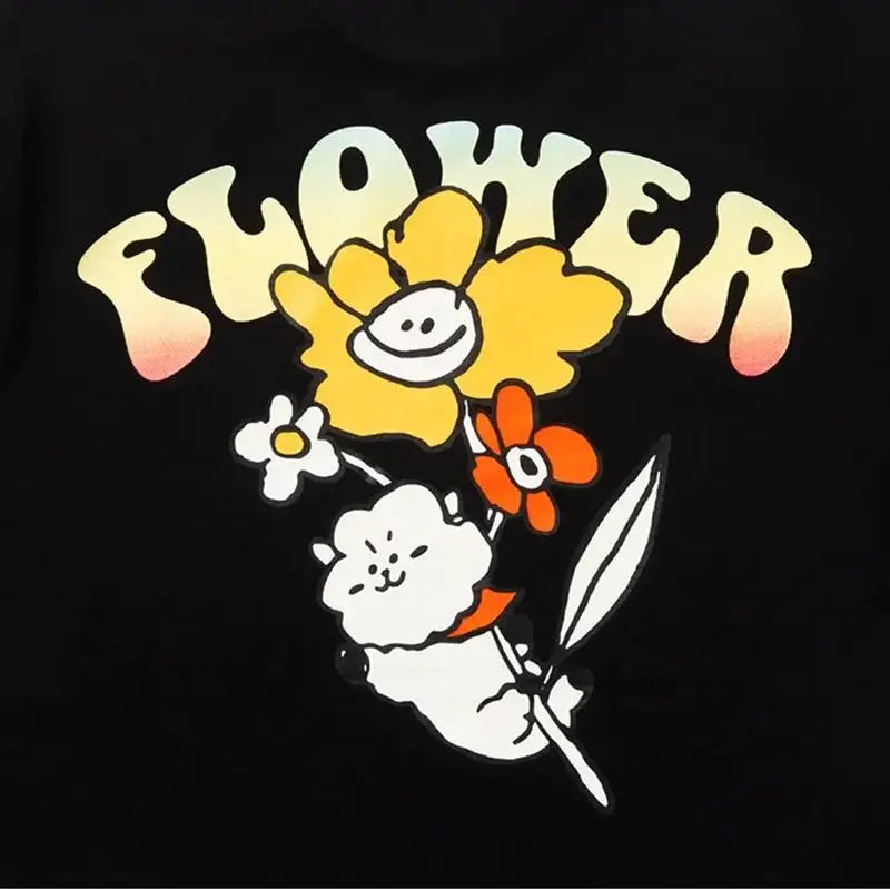 BT21 - Flower Collection - Short Sleeve T-Shirt - BT21 - Clothing - Harumio