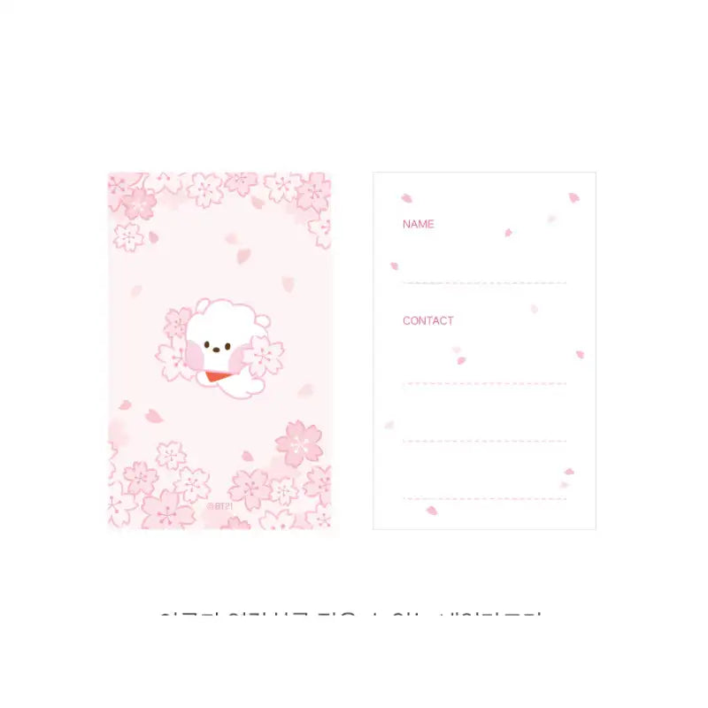 Monopoly x BT21 - Minini Travel Tag- Cherry Blossom - Monopoly - Travel Tag - Harumio