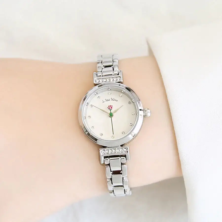 Le Petit Prince x OST - One Rose Silver Metal Watch - OST - Watches - Harumio