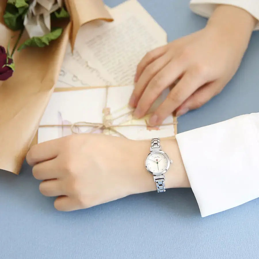 Le Petit Prince x OST - One Rose Silver Metal Watch - OST - Watches - Harumio
