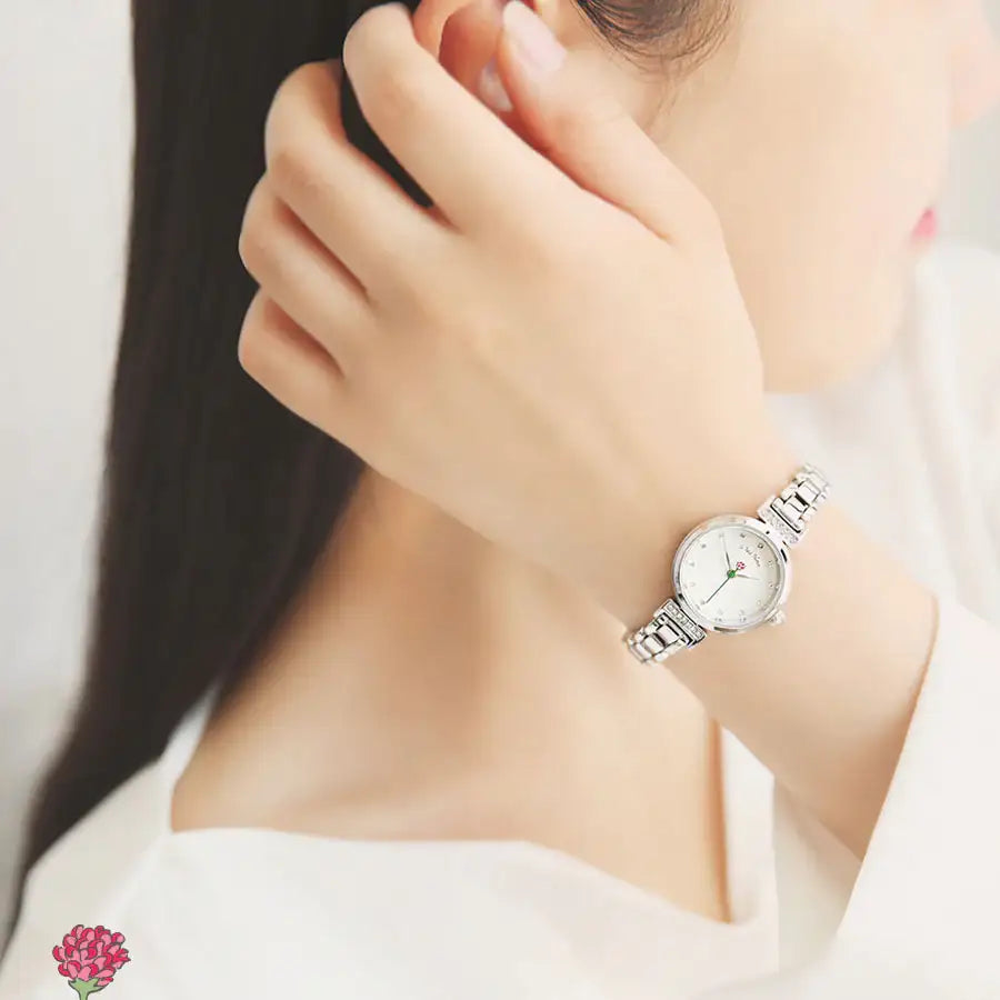 Le Petit Prince x OST - One Rose Silver Metal Watch - OST - Watches - Harumio