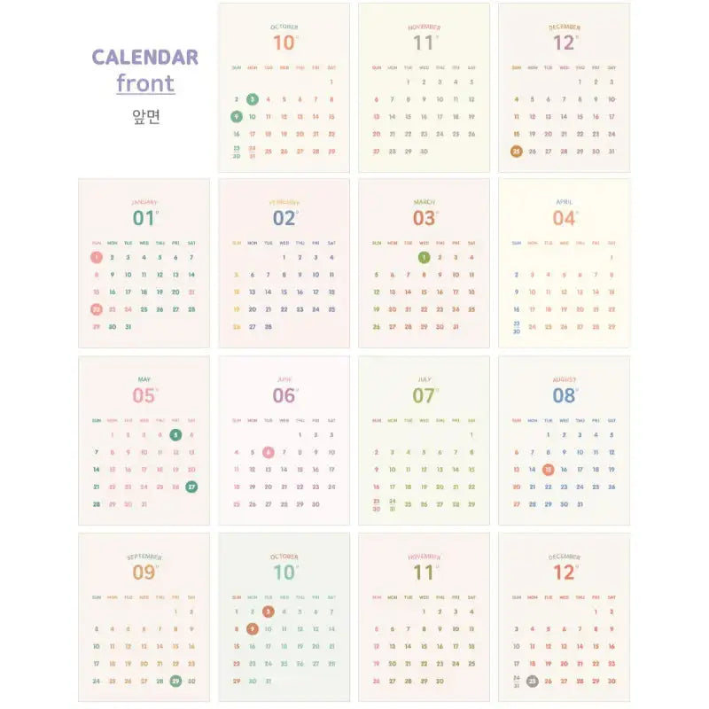 Indigo - 2023 Today's Temperature Desk Calendar - INDIGO - Calendar - Harumio