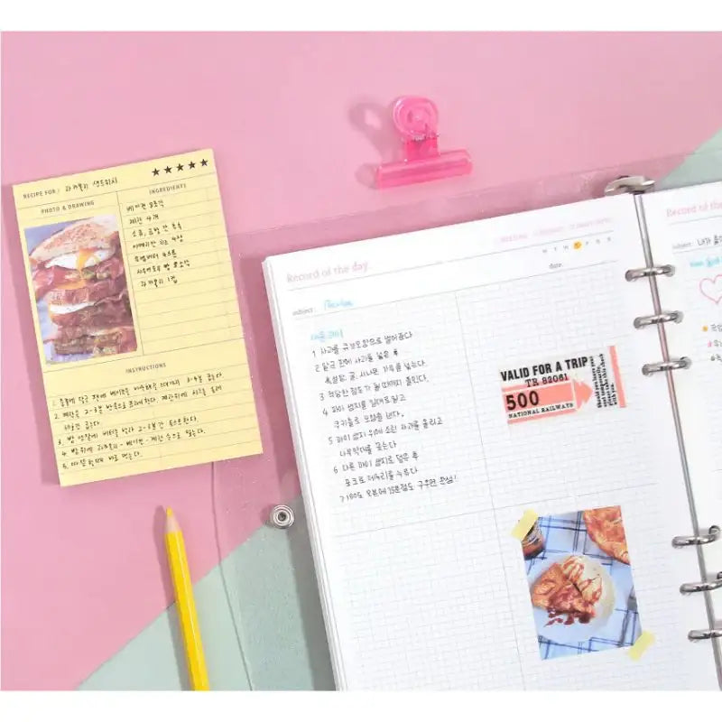 Second Mansion x 10x10 - 6-hole diary refill inlay - Second Mansion - Paper - Harumio