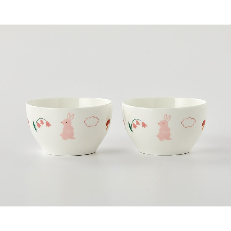 Korean My Rabbit - Porcelain Bowl 2P Set