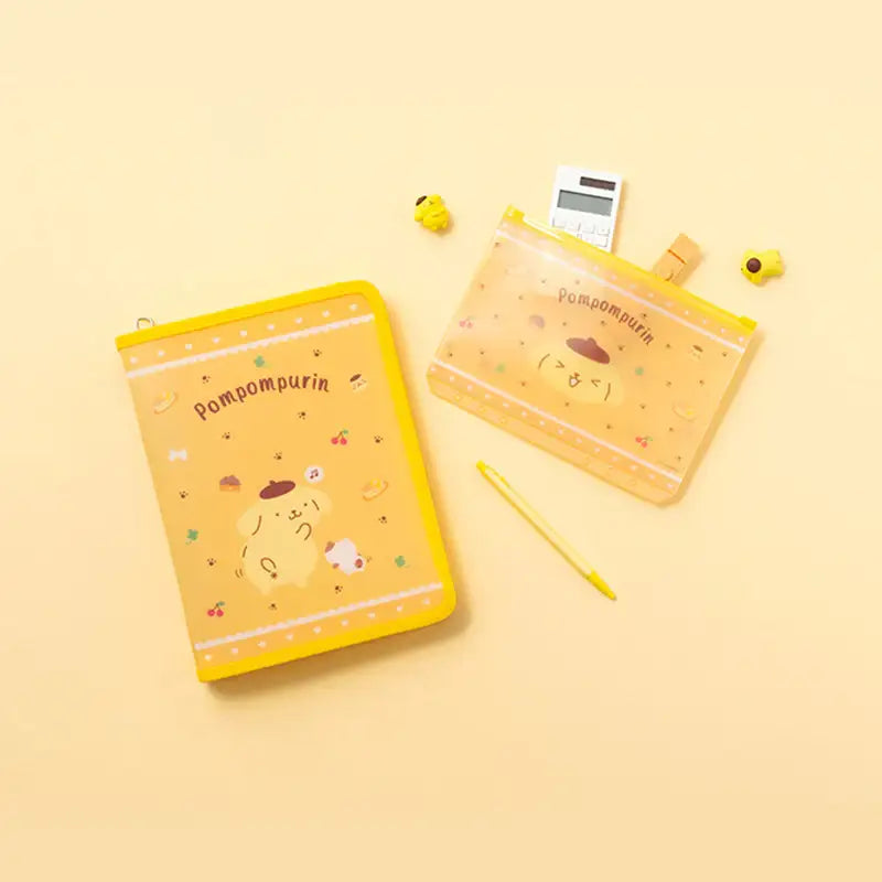 Yudaeng - A5 - Sanrio Translucent Zipper 6 Holes Diary Binder Zipper Bag Set - Yudaengdotcom - File Storage - Harumio