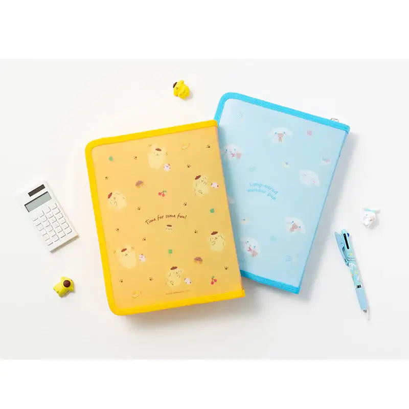 Yudaeng - A5 - Sanrio Translucent Zipper 6 Holes Diary Binder Zipper Bag Set - Yudaengdotcom - File Storage - Harumio