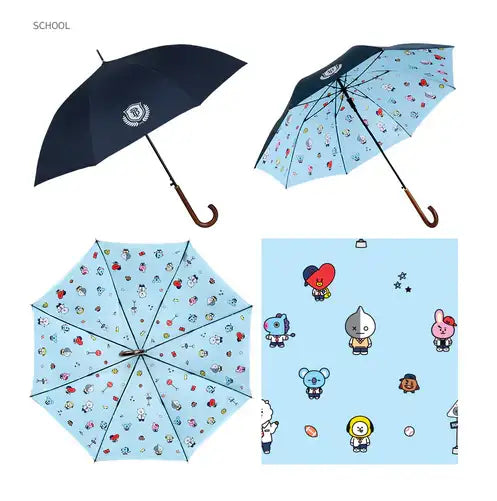 BT21 x Monopoly - Double Layer Automatic Long Umbrella - Monopoly - Umbrella - Harumio