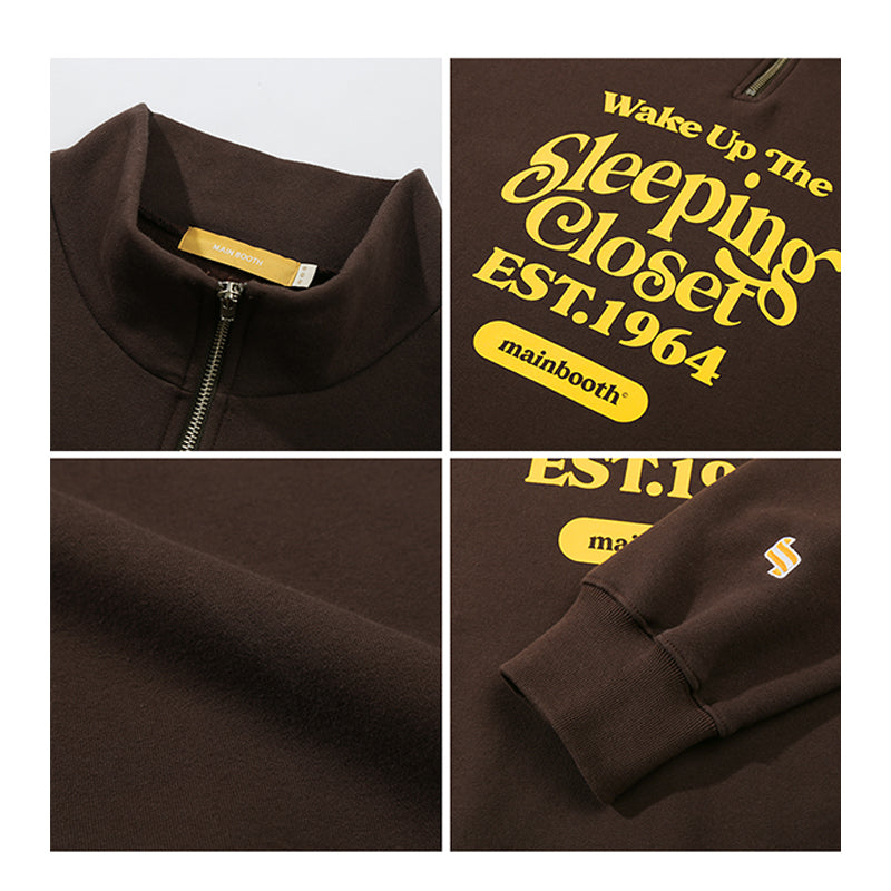 Mainbooth - S.C. Half Zip-Up Sweatshirt