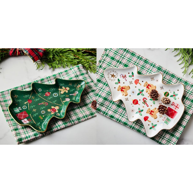 Korean Winter Story - Gold Rim Plate