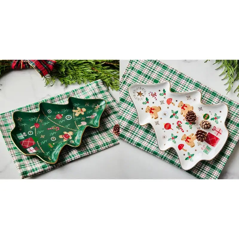 Korean Winter Story - Gold Rim Plate - Modern House - Plates - Harumio