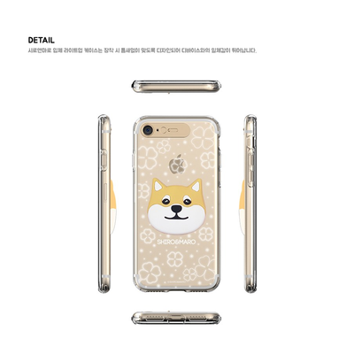 Shiro and Maro - 3-D Light Up Phone Case - Shiro Clover - Transparent