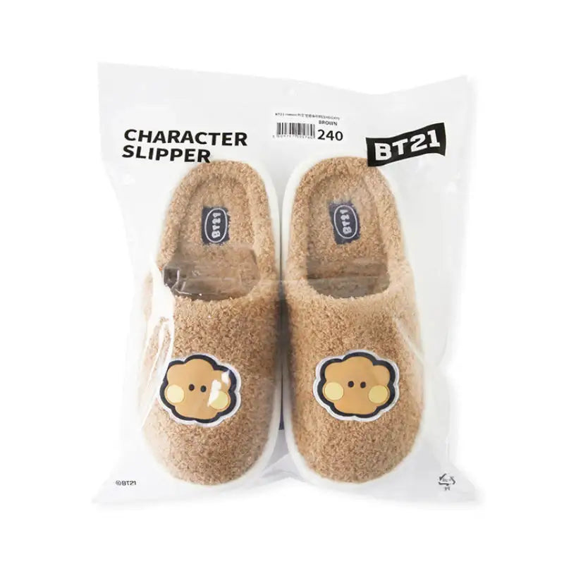 BT21 - Minini Big Face Boucle Slippers - LINE FRIENDS - Footwear - Harumio