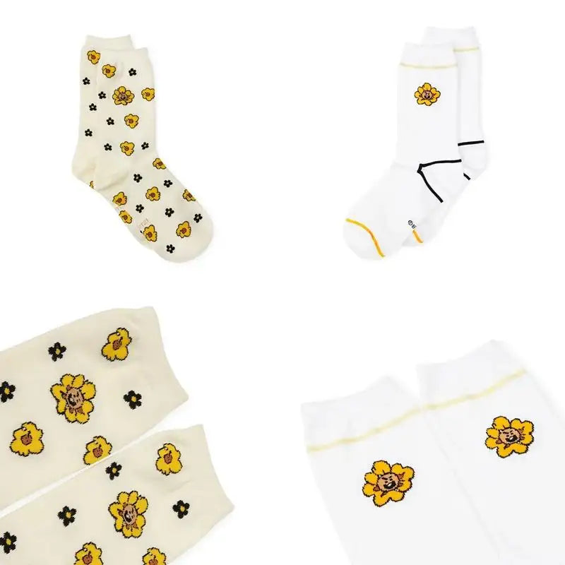 BT21 - Flower Collection - Hollow Socks Set - 2 Packs - BT21 - Socks - Harumio