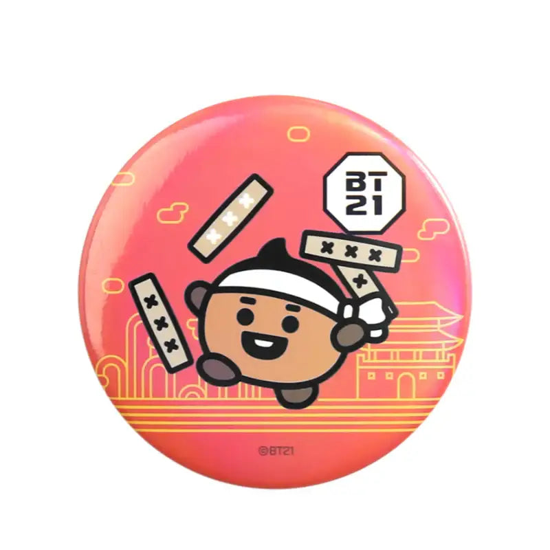 Monopoly x BT21 - Can Badge - Hanbok - Monopoly - Badges - Harumio
