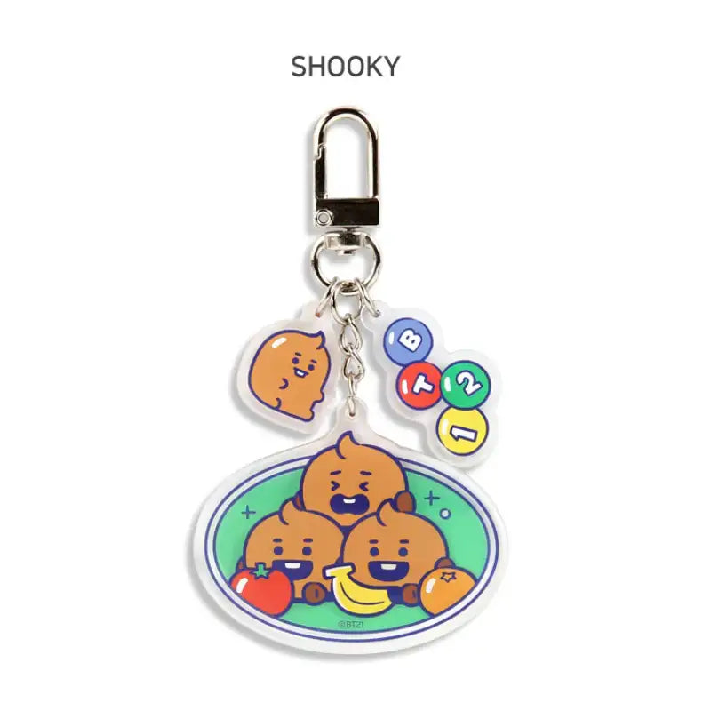 Monopoly x BT21 - Baby Acrylic Key Ring - Jelly Candy - Monopoly - Keyring - Harumio