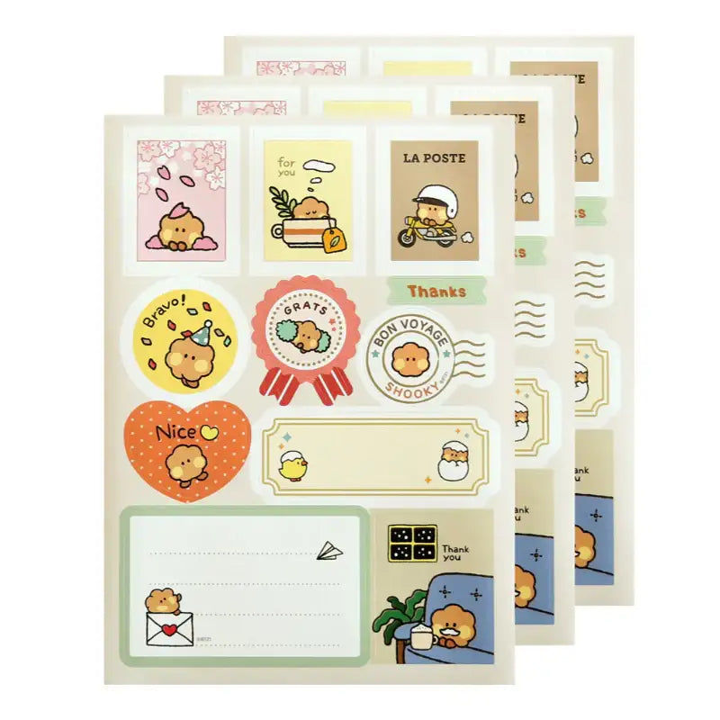 Monopoly x BT21 - Minini Removable Gift Sticker - Monopoly - Stickers - Harumio
