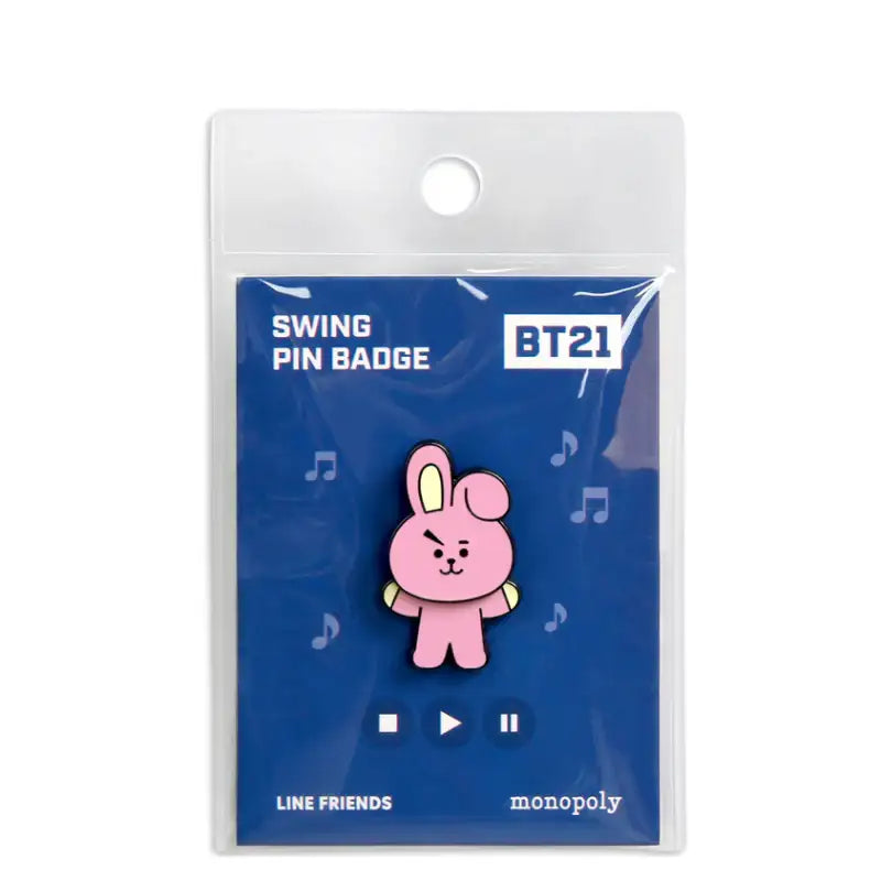 Monopoly x BT21 - Swing Pin Badge - Monopoly - Pin Badge - Harumio