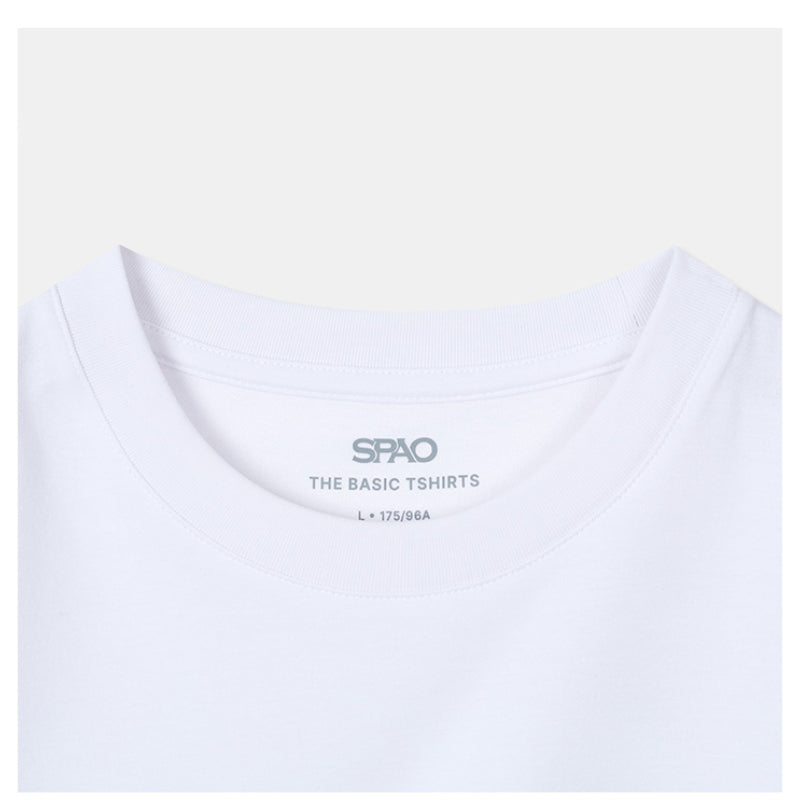SPAO - COOLTECH Unisex Double Cool Cotton R-Neck Short Sleeve Tee