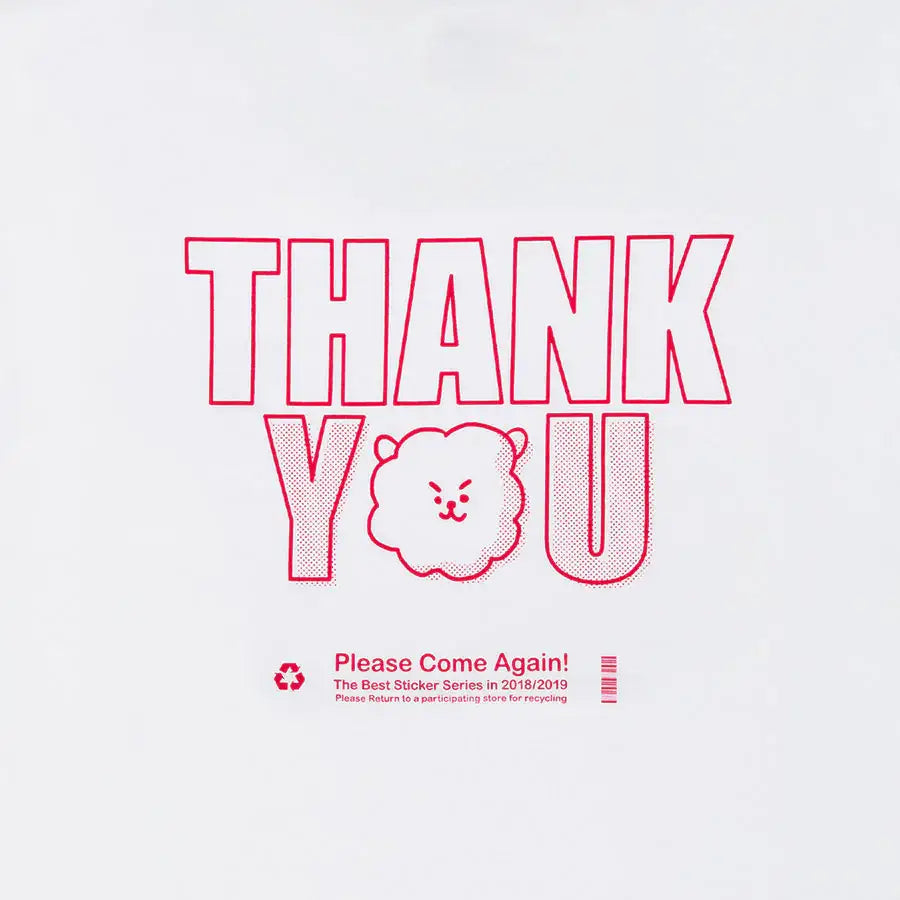 BT21 - Sticker Collection - Thank You T-shirt - BT21 - T-Shirt - Harumio