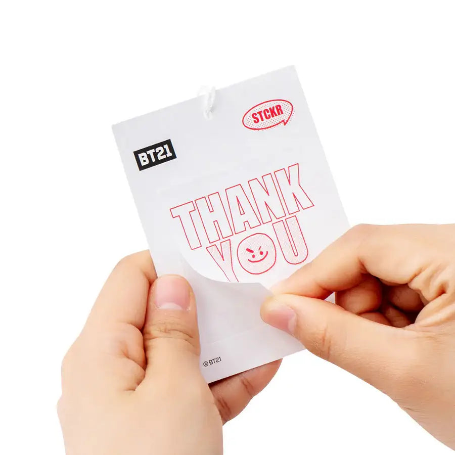 BT21 - Sticker Collection - Thank You T-shirt - BT21 - T-Shirt - Harumio