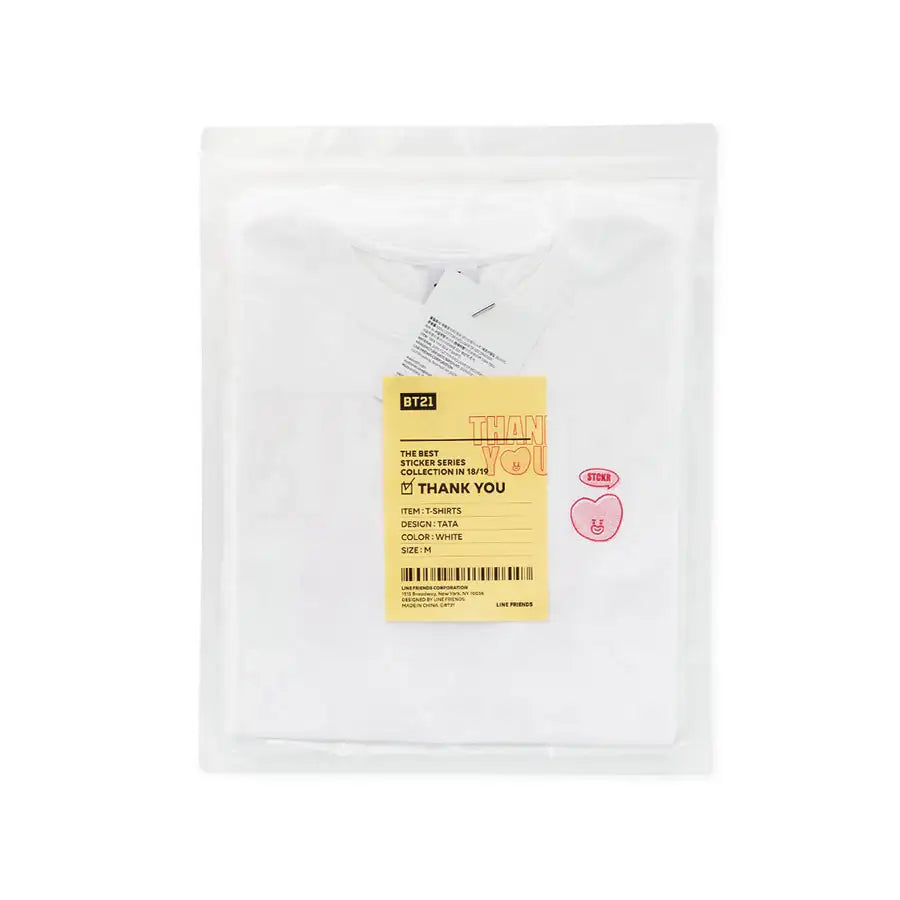 BT21 - Sticker Collection - Thank You T-shirt - BT21 - T-Shirt - Harumio