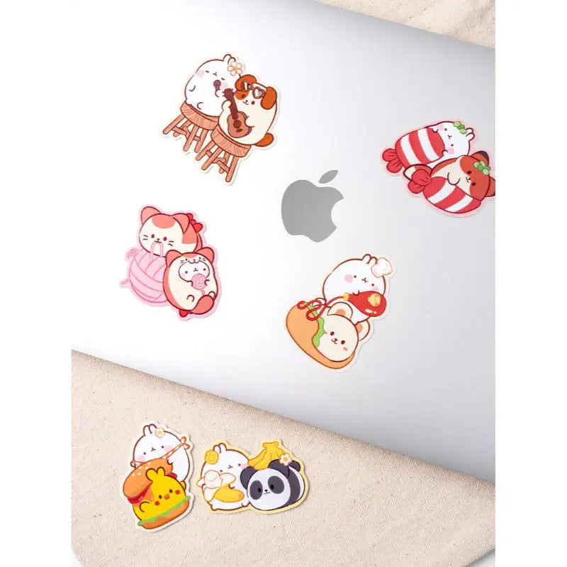 Anirollz x Molang - Sculpted Sticker Set - Molang - Decorative Stickers - Harumio