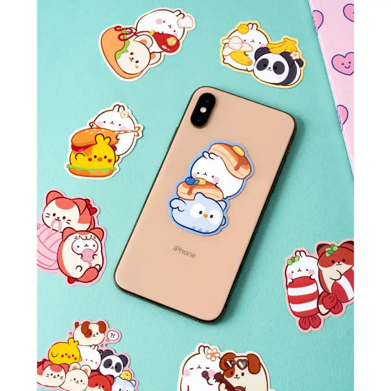 Anirollz x Molang - Sculpted Sticker Set - Molang - Decorative Stickers - Harumio