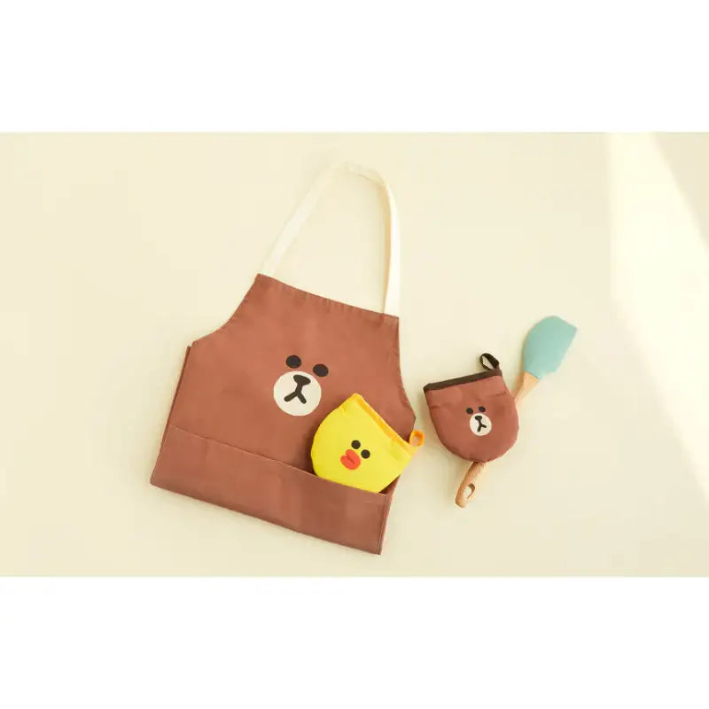 LINE FRIENDS - Brown & Sally Face Kitchen Glove - Line Friends - Kitchen Glove - Harumio