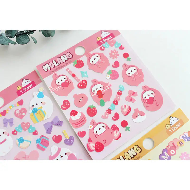 Molang - Diary Deco Stickers - Molang - Decorative Stickers - Harumio