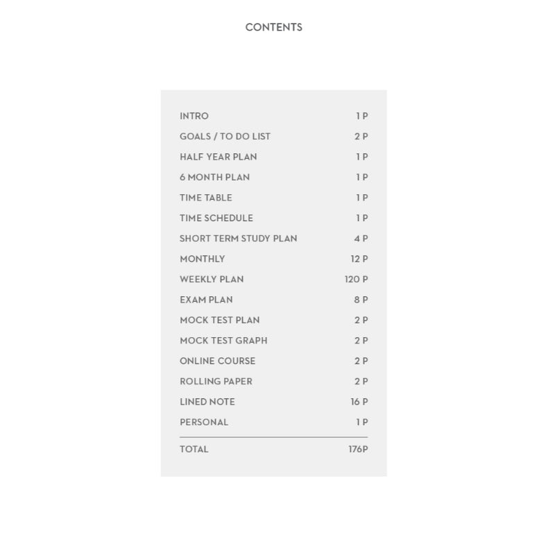 Second Mansion x 10x10 - Study Planner