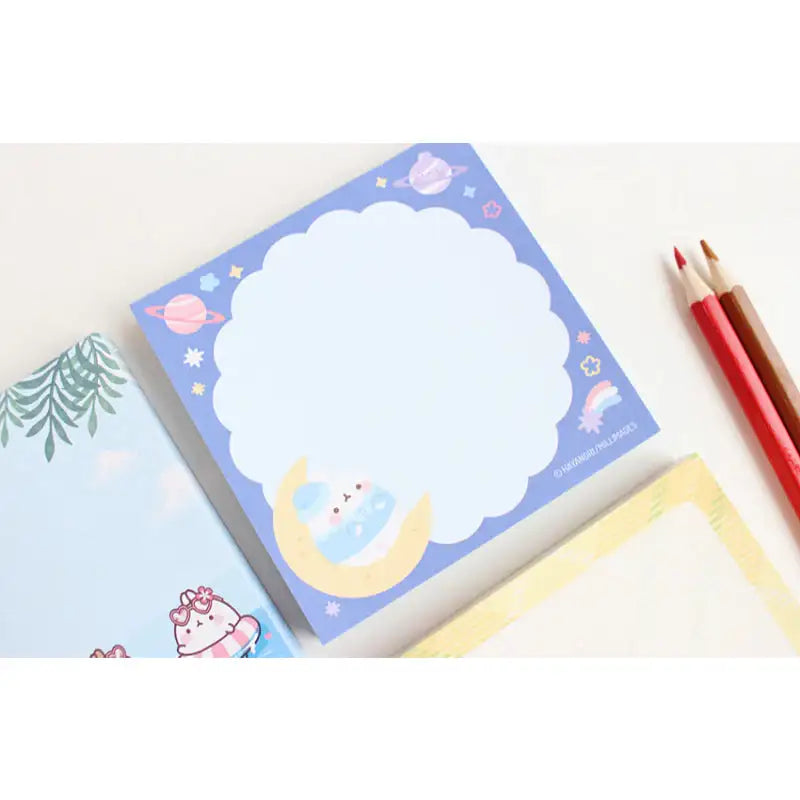 Molang - Rice Cake Memo Pad - Molang - Memo Pads - Harumio