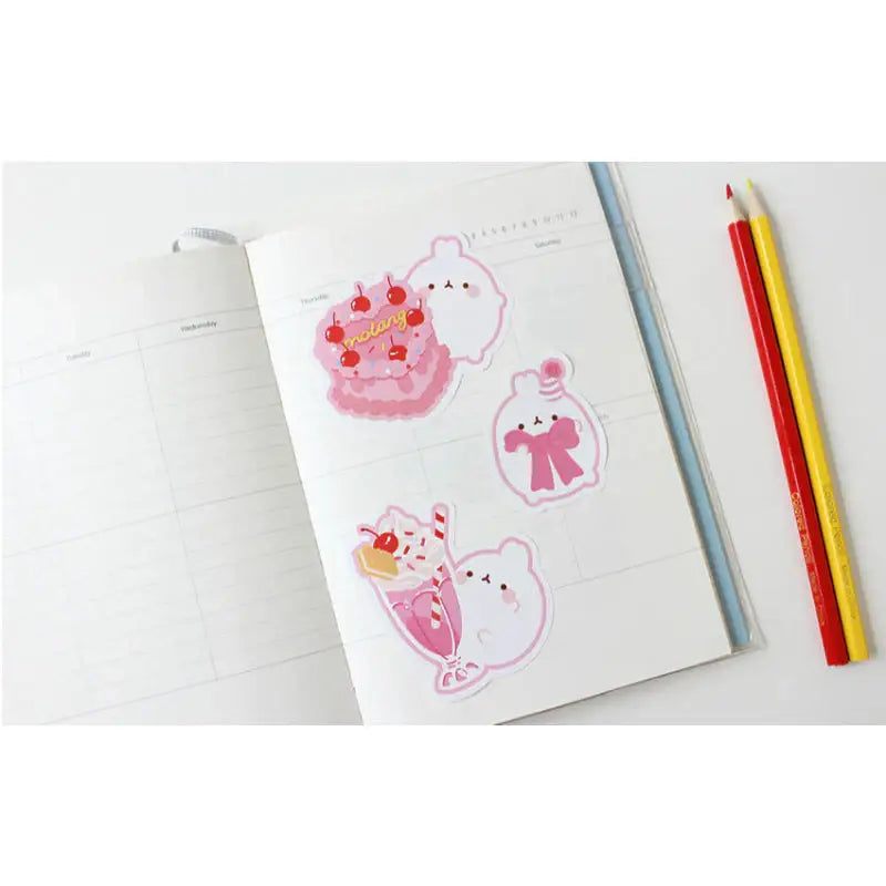 Molang - Sweet Party Deco Sticker Pack - Molang - Decorative Stickers - Harumio