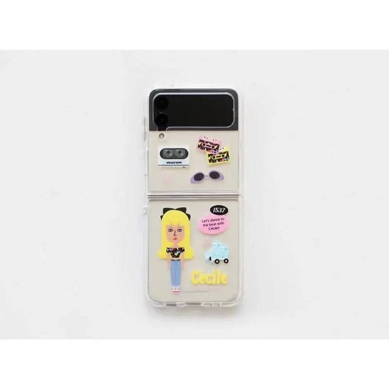 1537 - Z Flip 3 Tank Gel Hard Phone Case