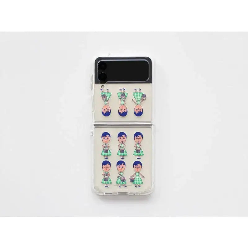 1537 - Z Flip 3 Tank Gel Hard Phone Case