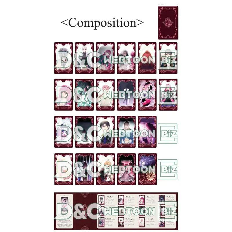 Villains Are Destined to Die - Tarot Card - D&C WEBTOON Biz - Cards - Harumio