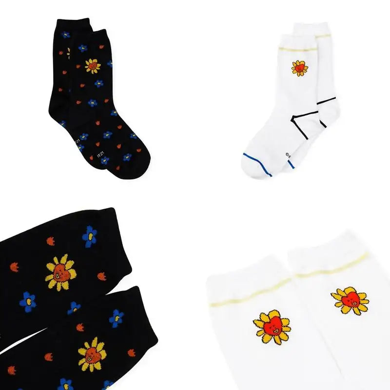BT21 - Flower Collection - Hollow Socks Set - 2 Packs - BT21 - Socks - Harumio