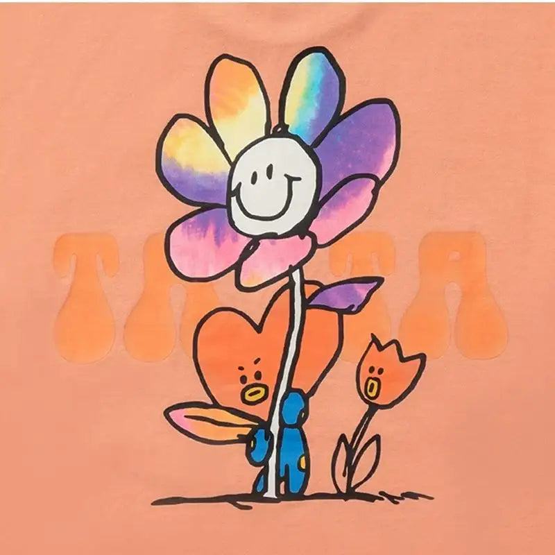 BT21 - Flower Collection - Short Sleeve T-Shirt - BT21 - Clothing - Harumio