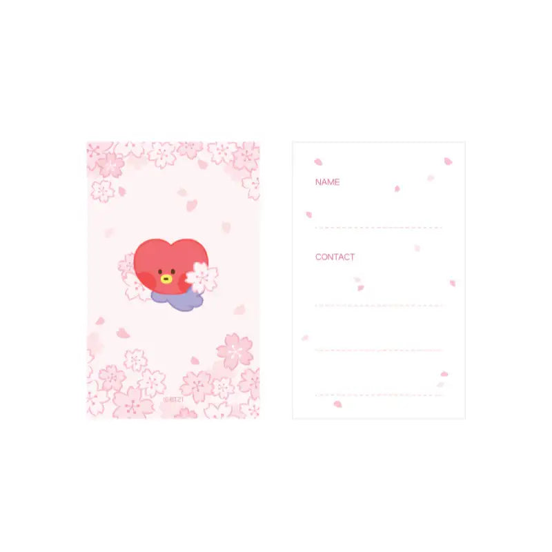 Monopoly x BT21 - Minini Travel Tag- Cherry Blossom - Monopoly - Travel Tag - Harumio
