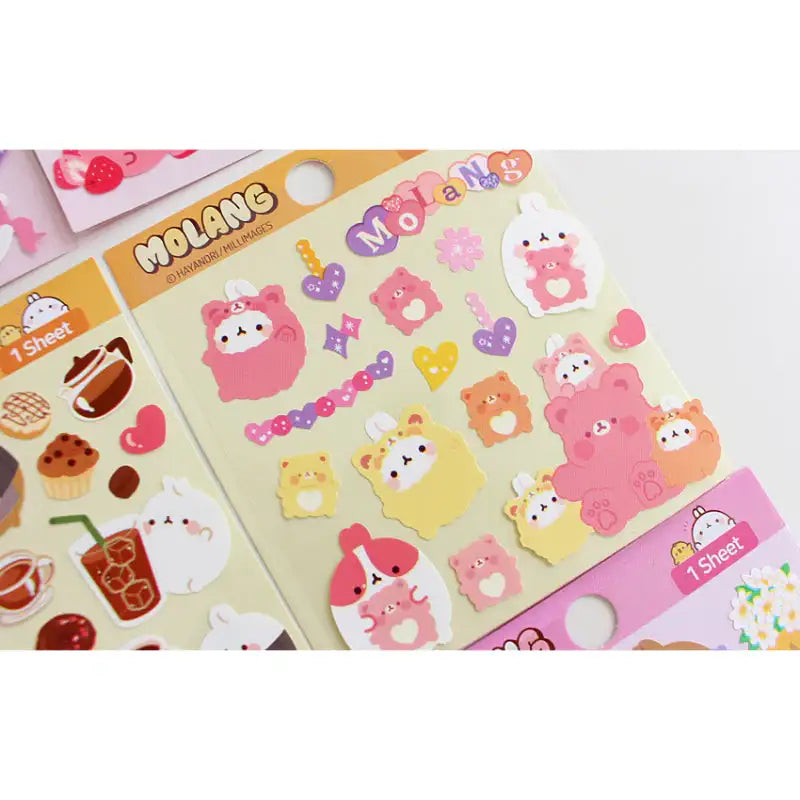 Molang - Diary Deco Stickers - Molang - Decorative Stickers - Harumio