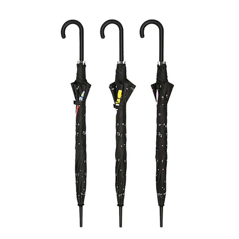 BT21 x Monopoly - Black Pattern Automatic Umbrella - Chimmy