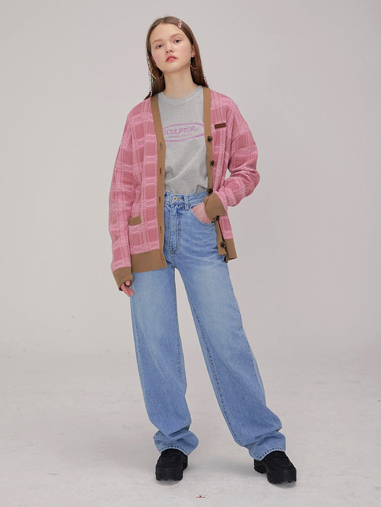 Sculptor - Multi Check Cardigan