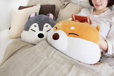 Mochi Mochi - Shiba & Husky Face Cushion