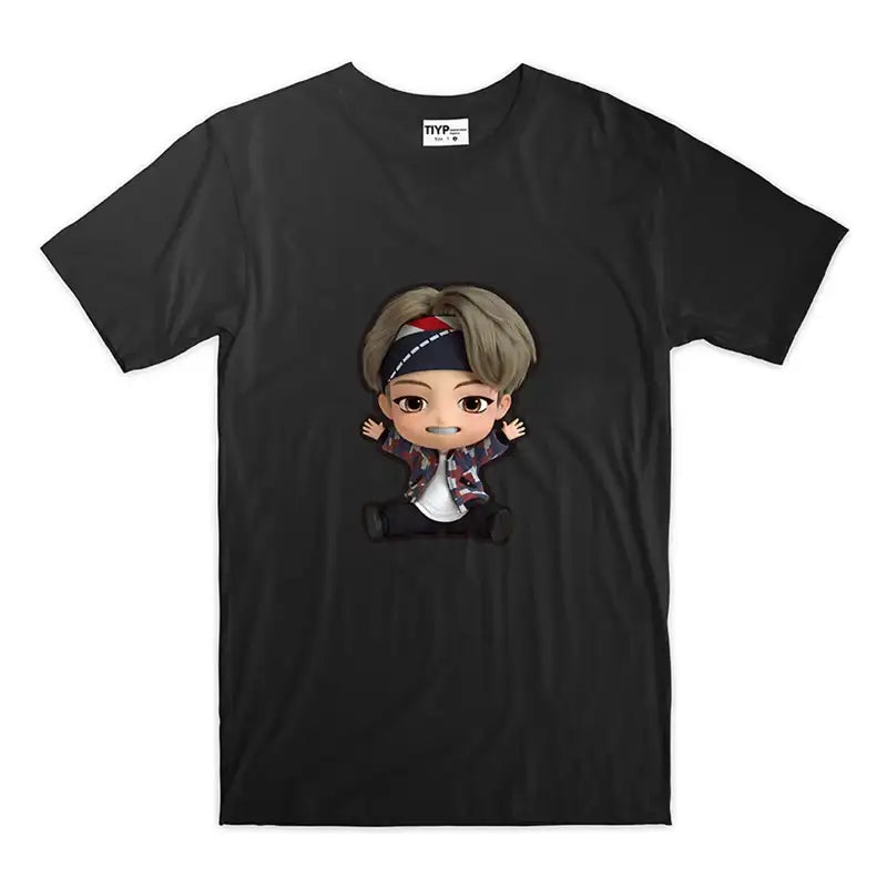 BTS - TinyTAN x TIYP - 3D Black Pajama - BTS - Clothing - Harumio