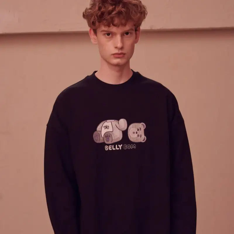 Bellygom x Ambler - Oops! Bellygom Unisex Overfit Sweatshirt - Bellygom x Ambler - Sweatshirt - Harumio