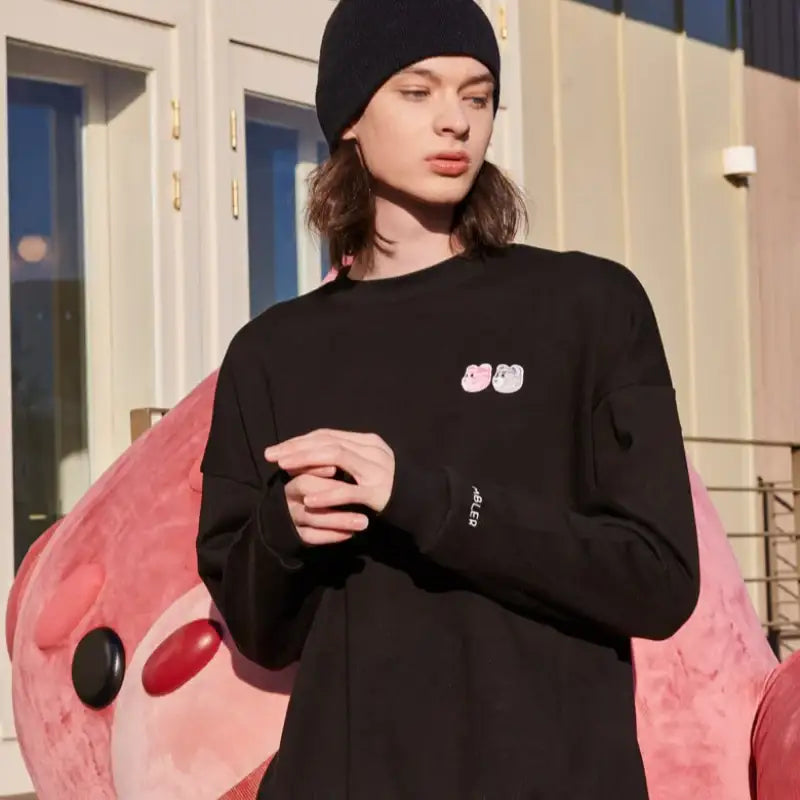 Bellygom x Ambler - Twin Bellygom Unisex Overfit Sweatshirt - Bellygom x Ambler - Sweatshirt - Harumio