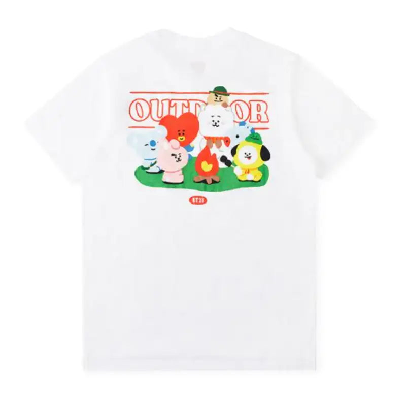 BT21 - Baby Outdoor Short Sleeve T-Shirt - LINE FRIENDS - Clothes - Harumio