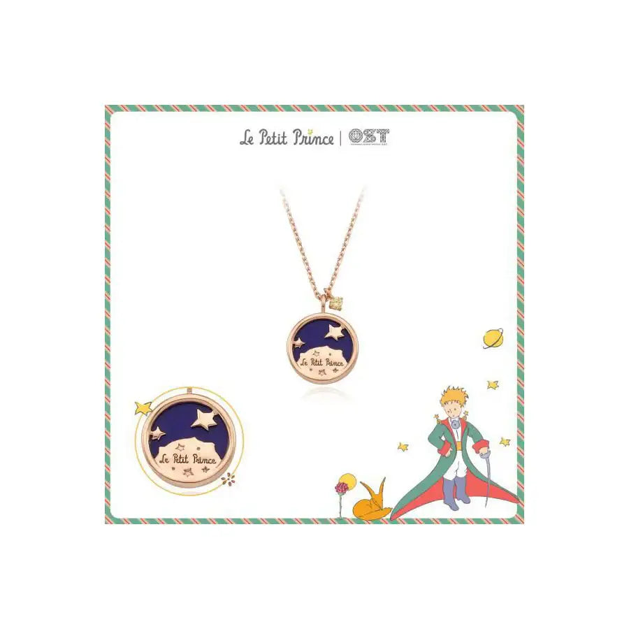 Le Petit Prince x OST - Small Wandering B612 Star Coin Necklace - OST - Accessories, Jewelry - Harumio