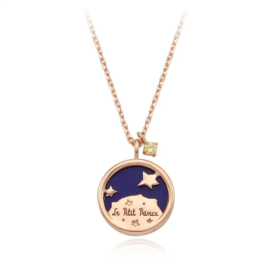 Le Petit Prince x OST - Small Wandering B612 Star Coin Necklace - OST - Accessories, Jewelry - Harumio