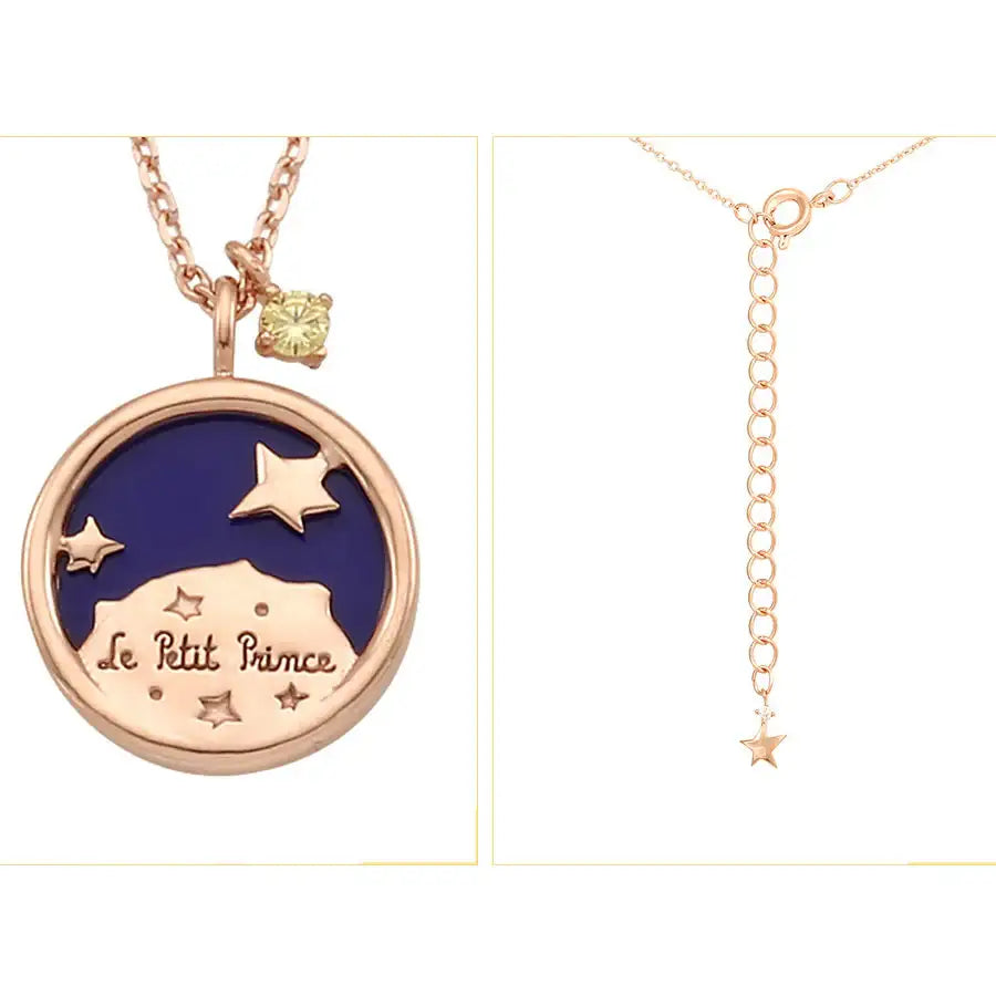 Le Petit Prince x OST - Small Wandering B612 Star Coin Necklace - OST - Accessories, Jewelry - Harumio