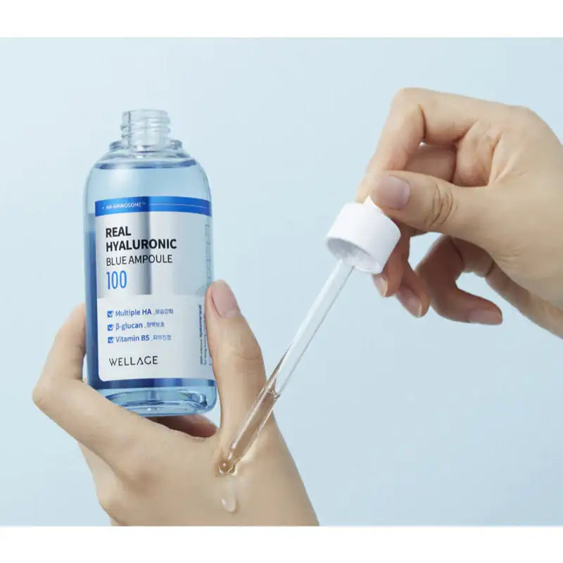 Wellage - Real Hyaluronic Blue 100 Ampoule Double Set - Wellage - Ampoules - Harumio